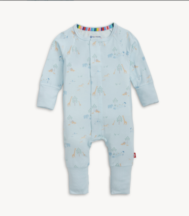 Serene Safari Blue Modal Coverall