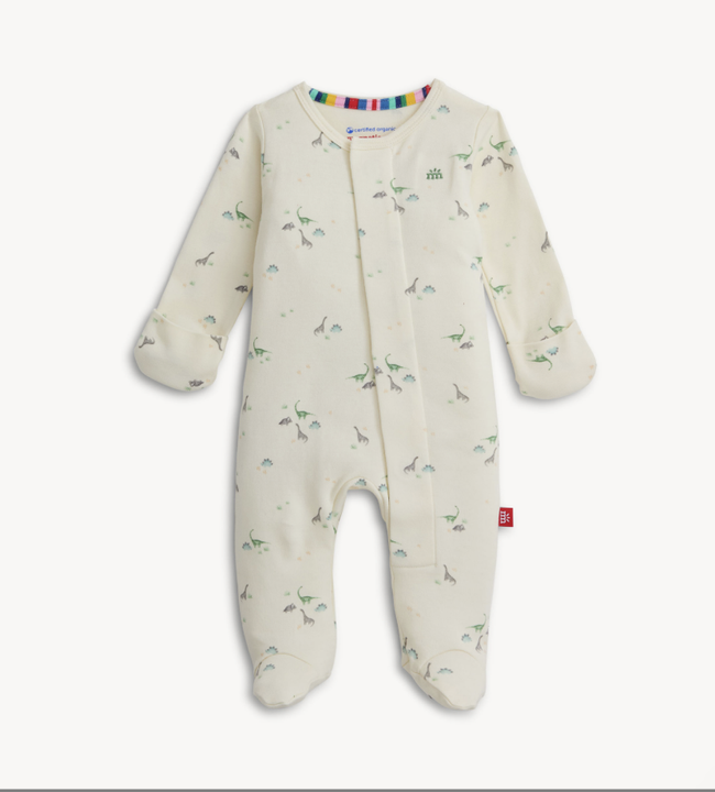 Tiny Diny Organic Cotton Magnetic Footie