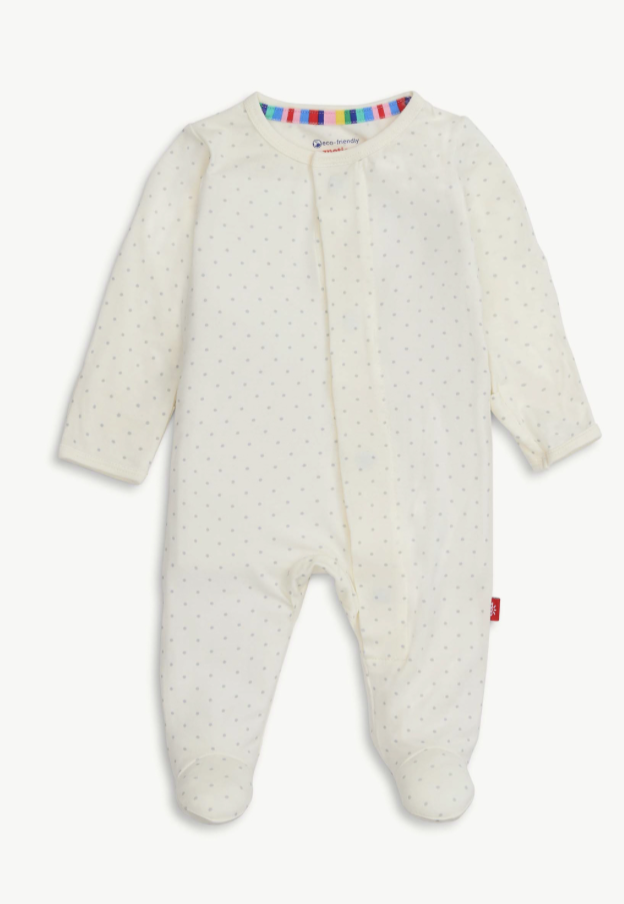 Pin Dot Cream Magnetic Footie