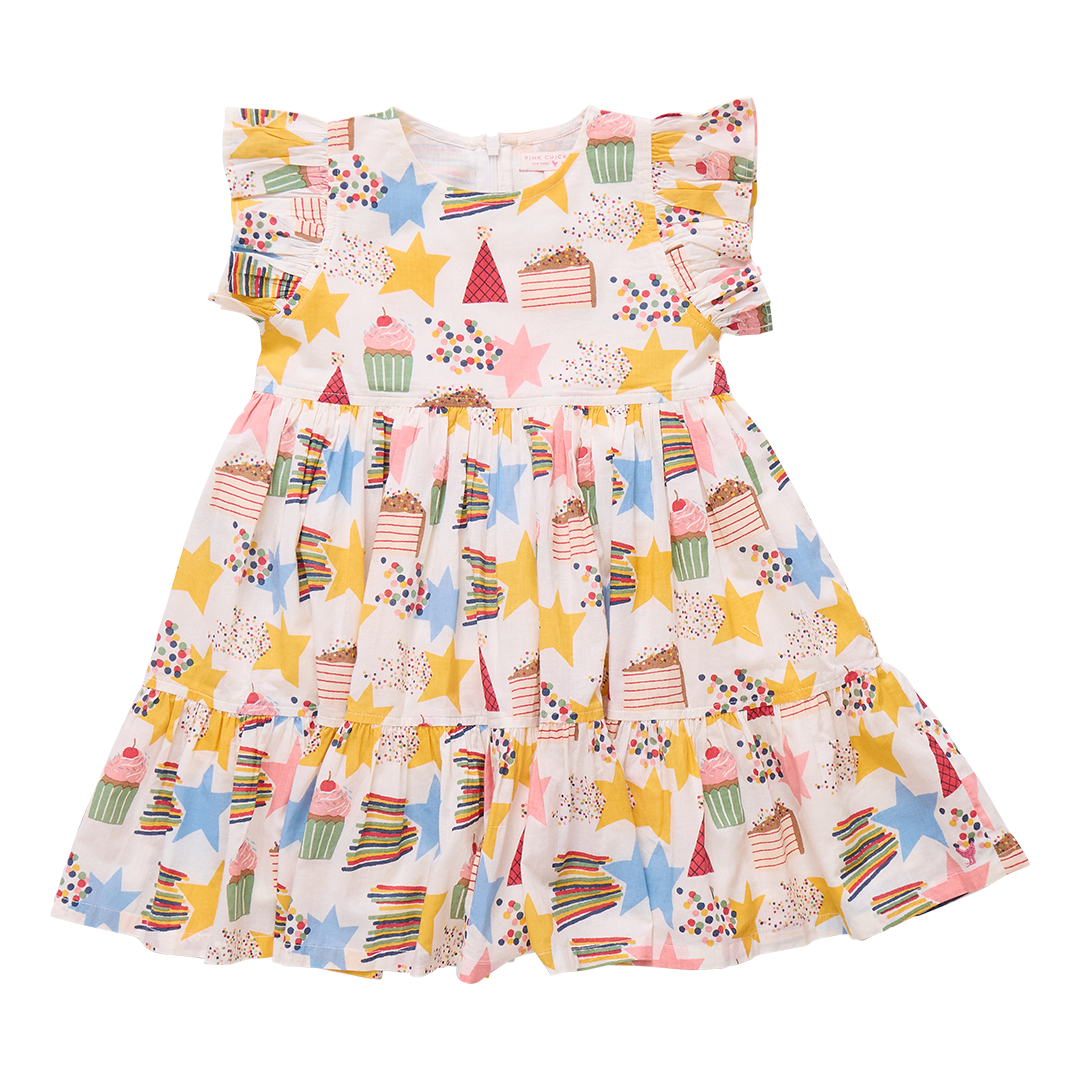 Girl's Jennifer Dress - Birthday Star