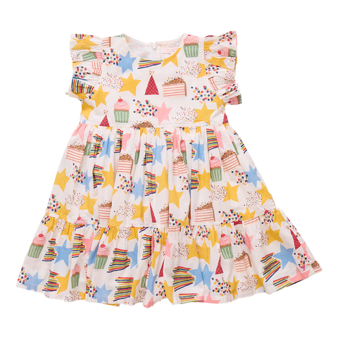 Embroidered Huguette Dress - White