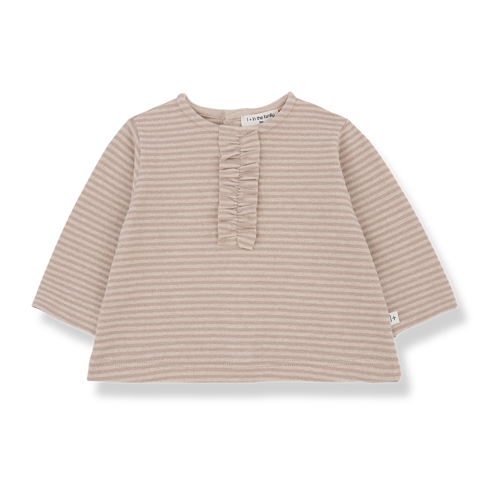 Ulla Girls Long Sleeve Tee Shirt - Nude