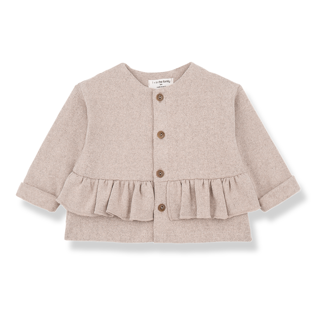 Vanessa Girl's Jacket - Nude