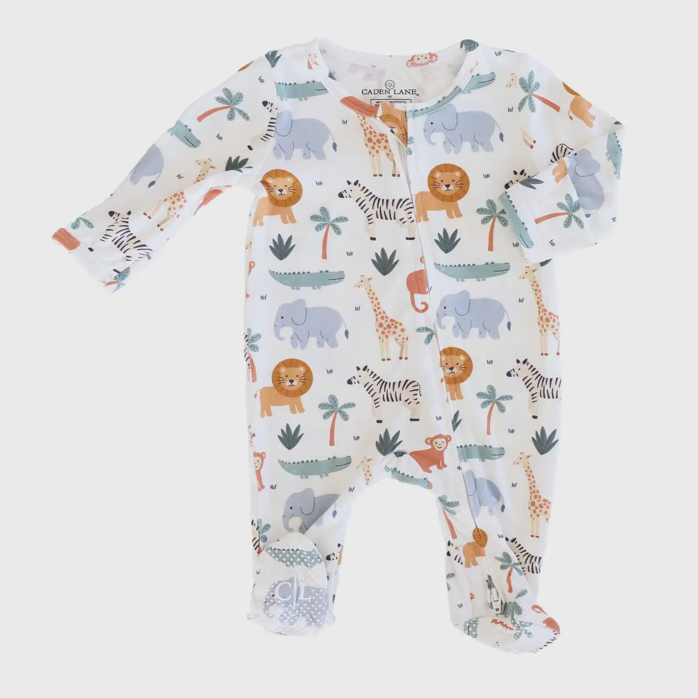 Safari Snuggles Zipper Footie