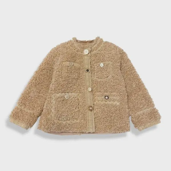 Novelty Button Boucle Coat