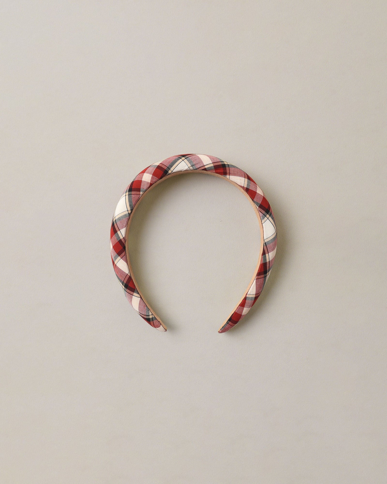 Padded Headband-  Holiday Tartan