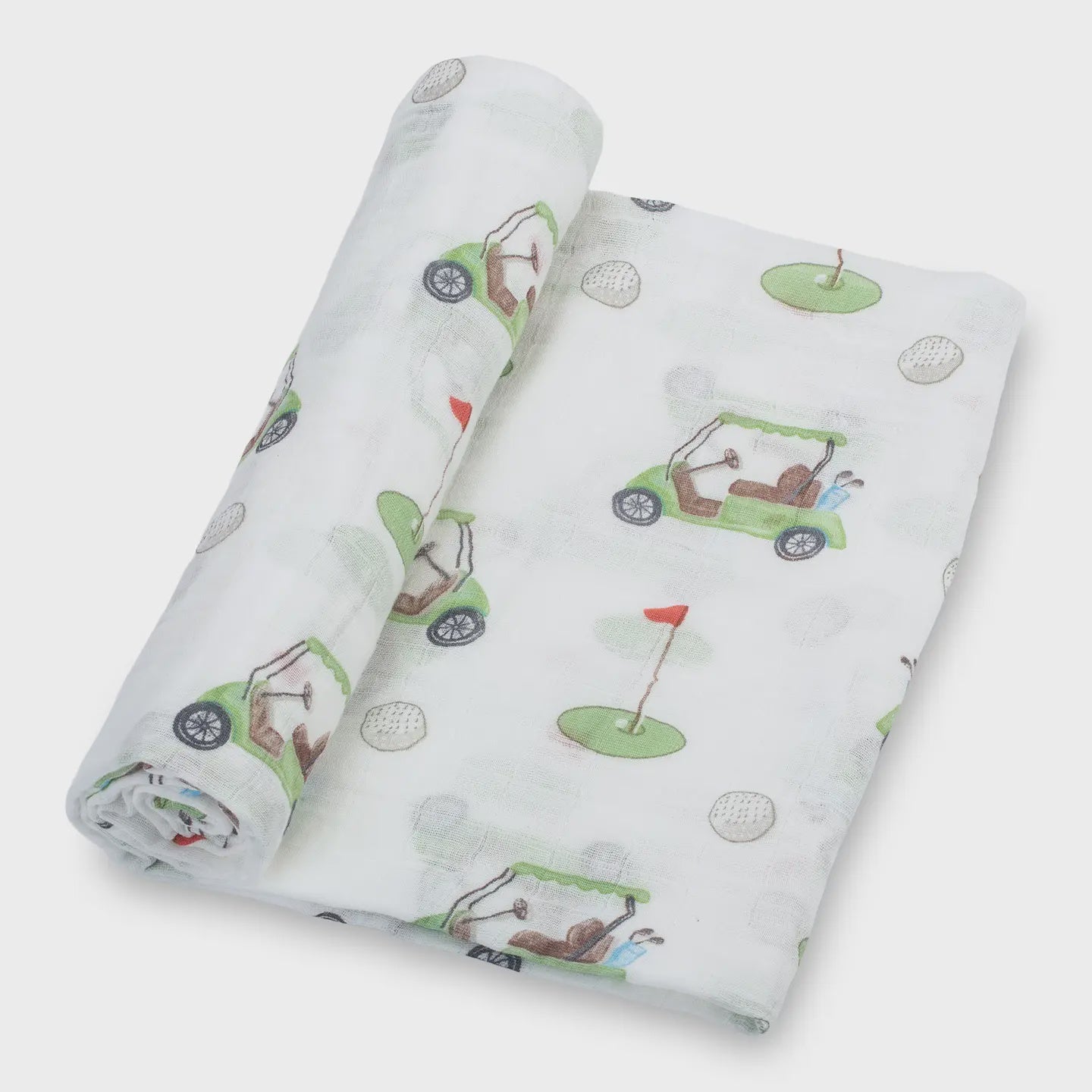 Muslin Swaddle Blanket- Golf A Round