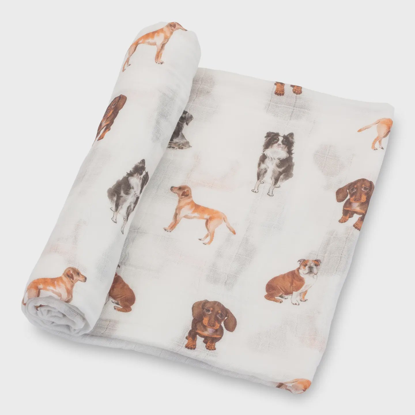 Muslin Swaddle Blanket- Doggone Cute