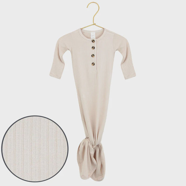 Ribbed Knotted Gown