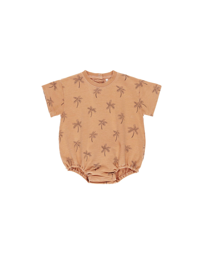 Relaxed Bubble Romper - Palms