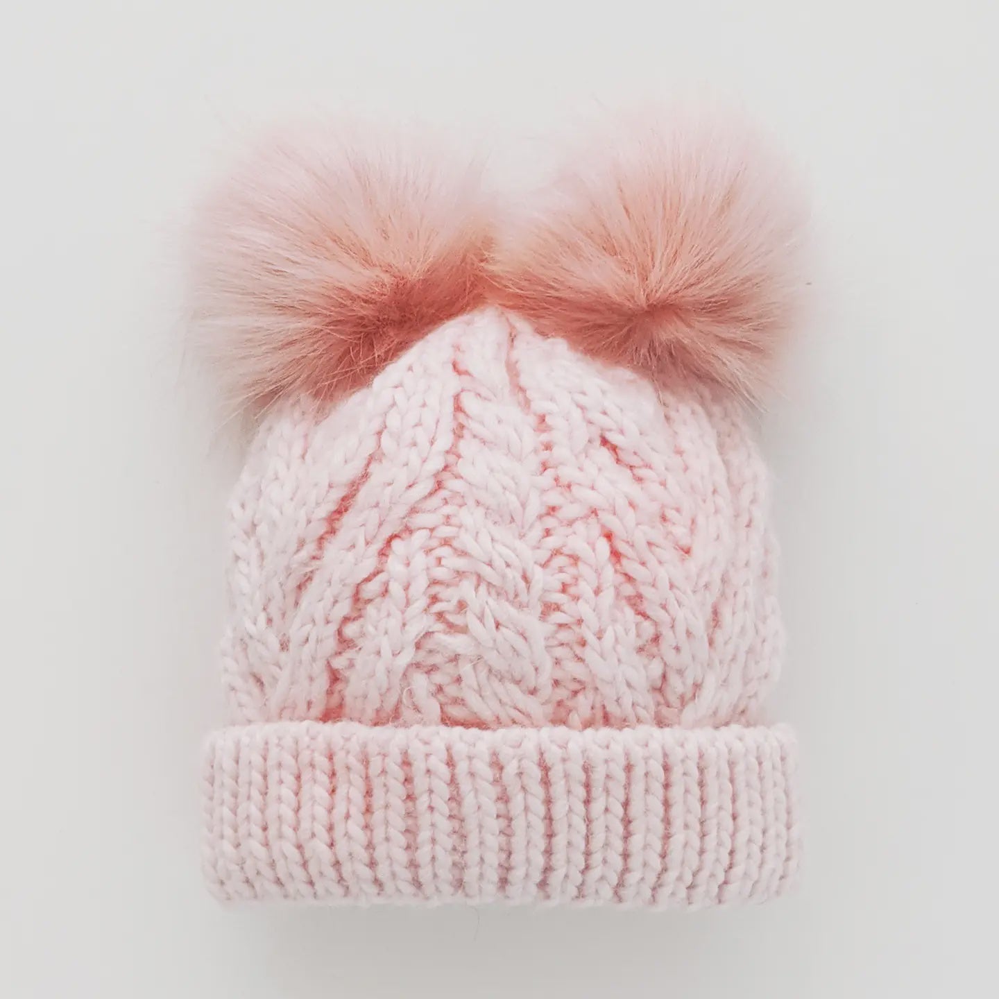 Blush Pink  Fluffer Beanie Hat