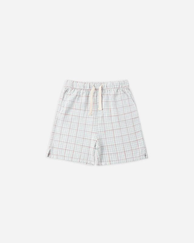 Perry Short- Light Blue Plaid