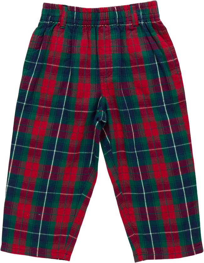 Boys Jackson Pant - Red Tartan