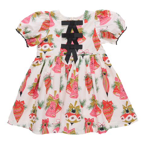 Girls Maribelle Dress - Red Tartan