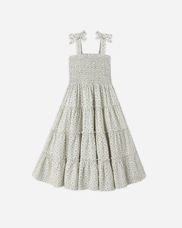 Taylor Dress- Green Fleur