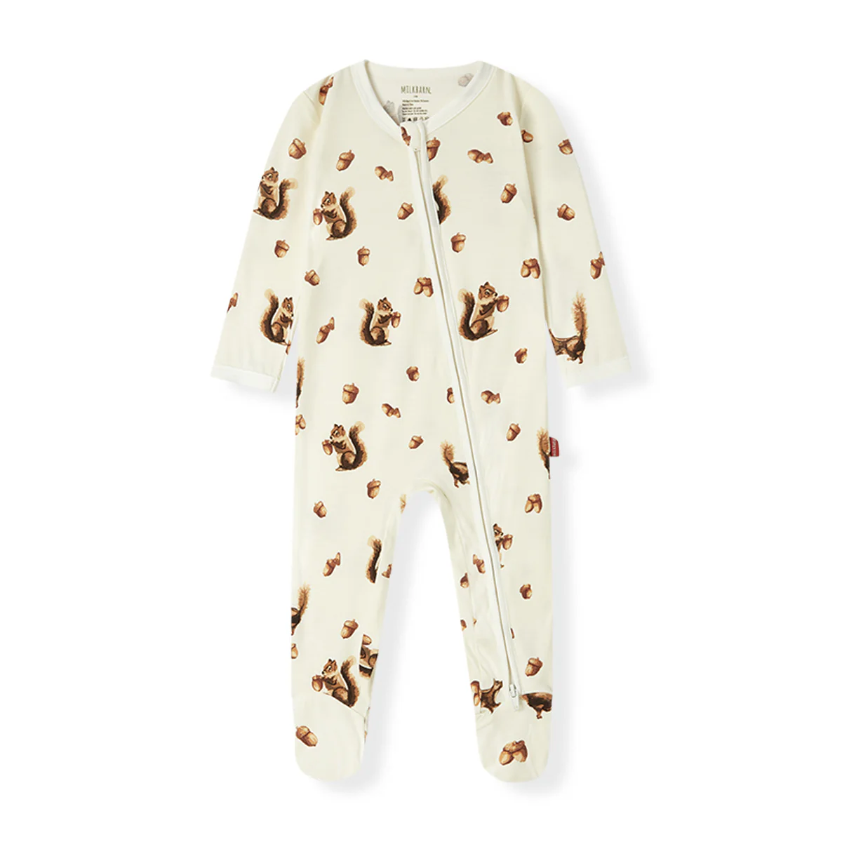 Chipmunk Luxe Footed Romper