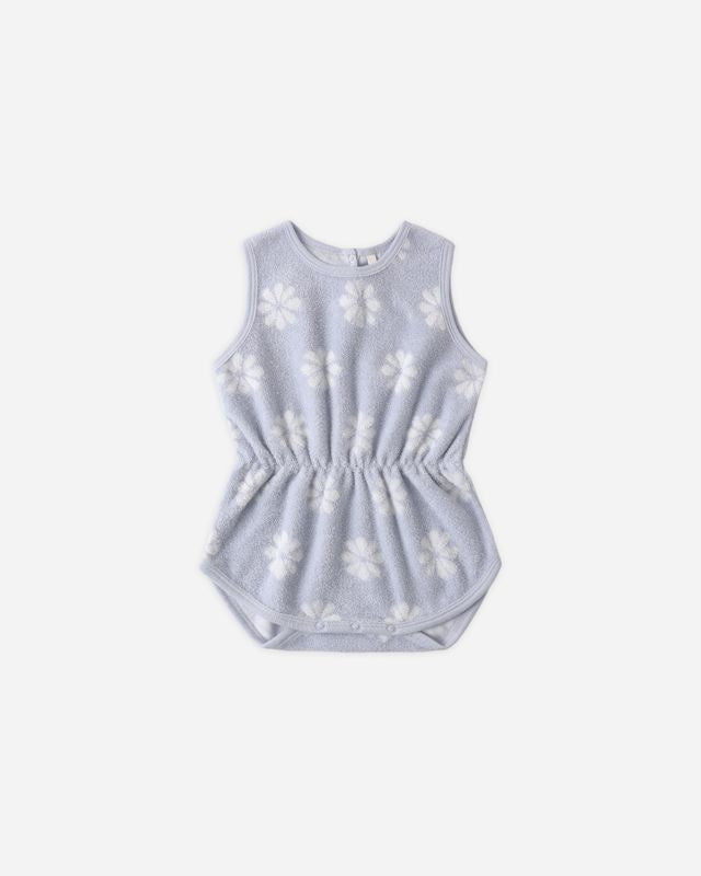 Cinch Playsuit- Periwinkle Daisy