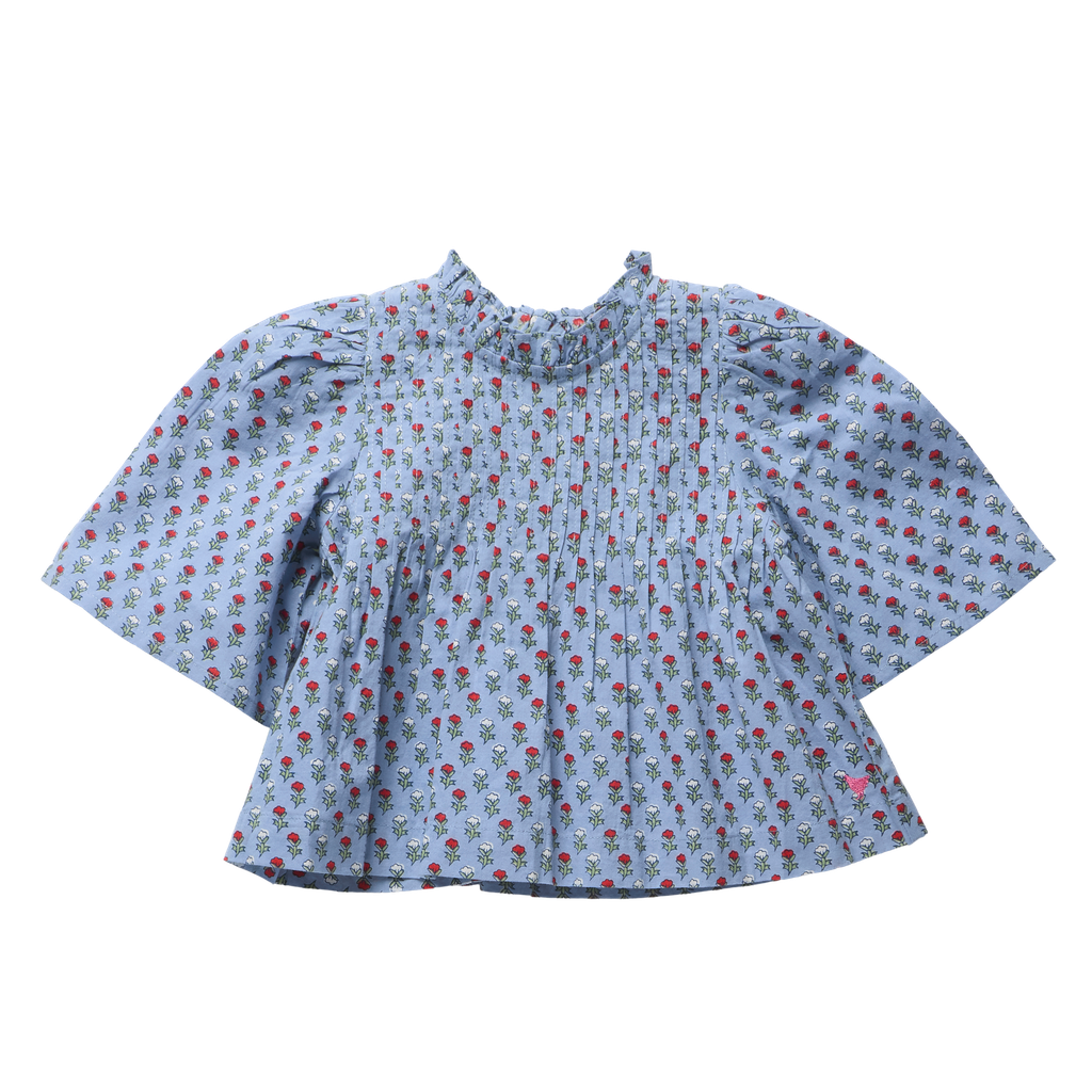 Girls Jaipur Top - Light Blue Carnation