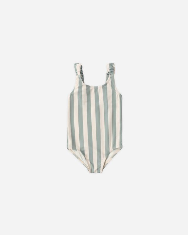 Scrunch One Piece- Green Stripe