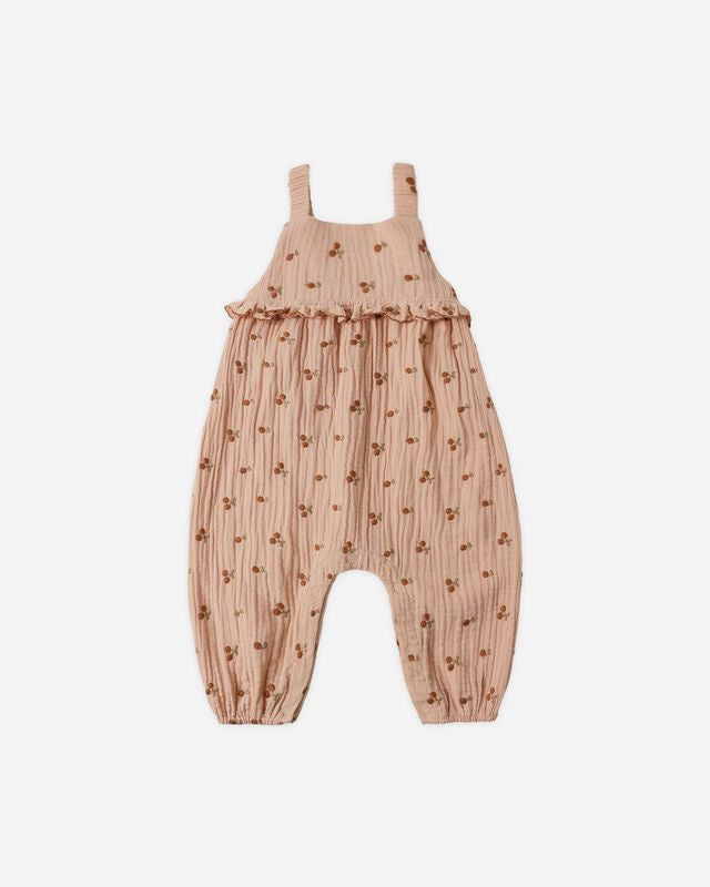 Kinsley Jumpsuit -Cherry Embroidery