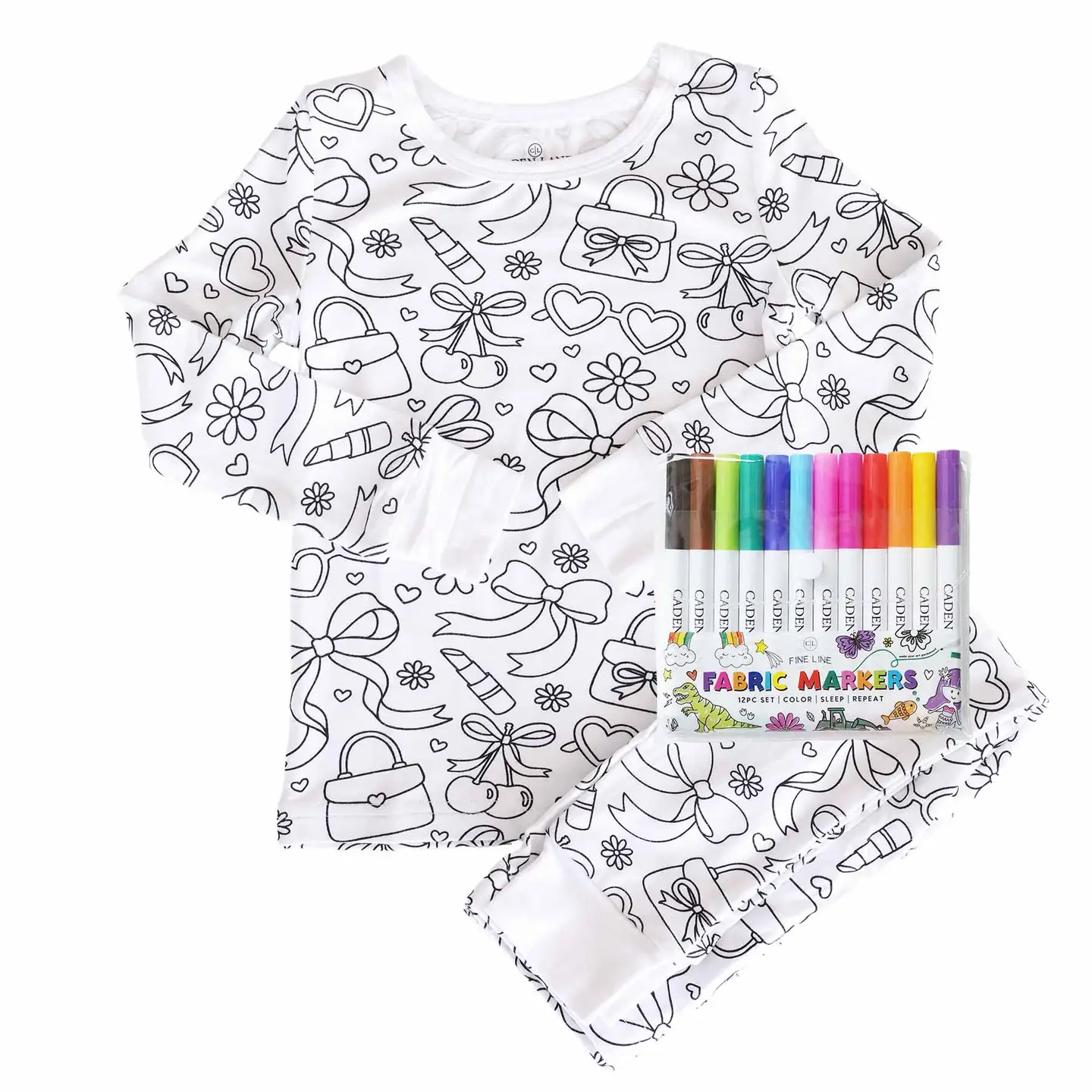 Colorable 2pc Pajama Set