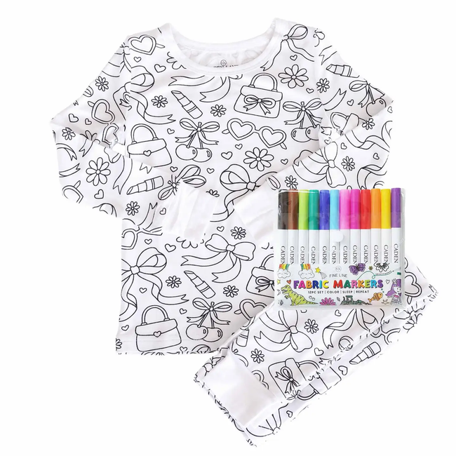 Colorable 2pc Pajama Set