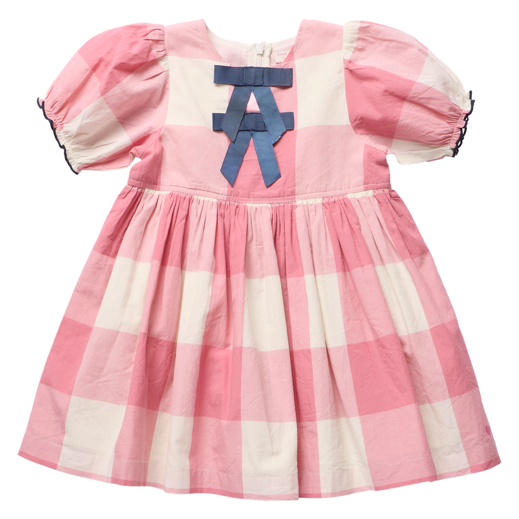 Hermione Dress - Pink Checks