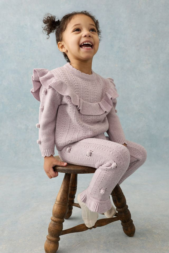 Sweater & Pants Set- Fig