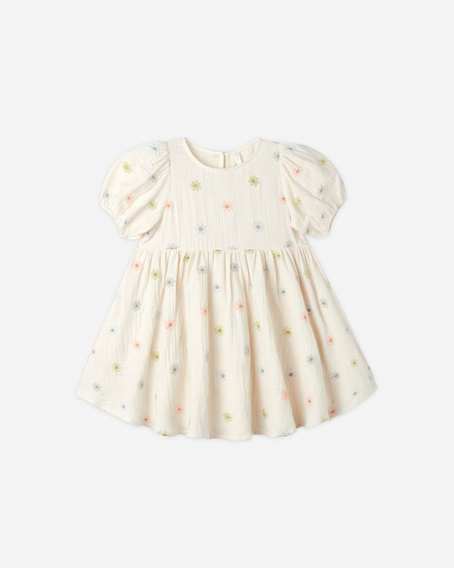Marley Dress- Embroidered Daisies