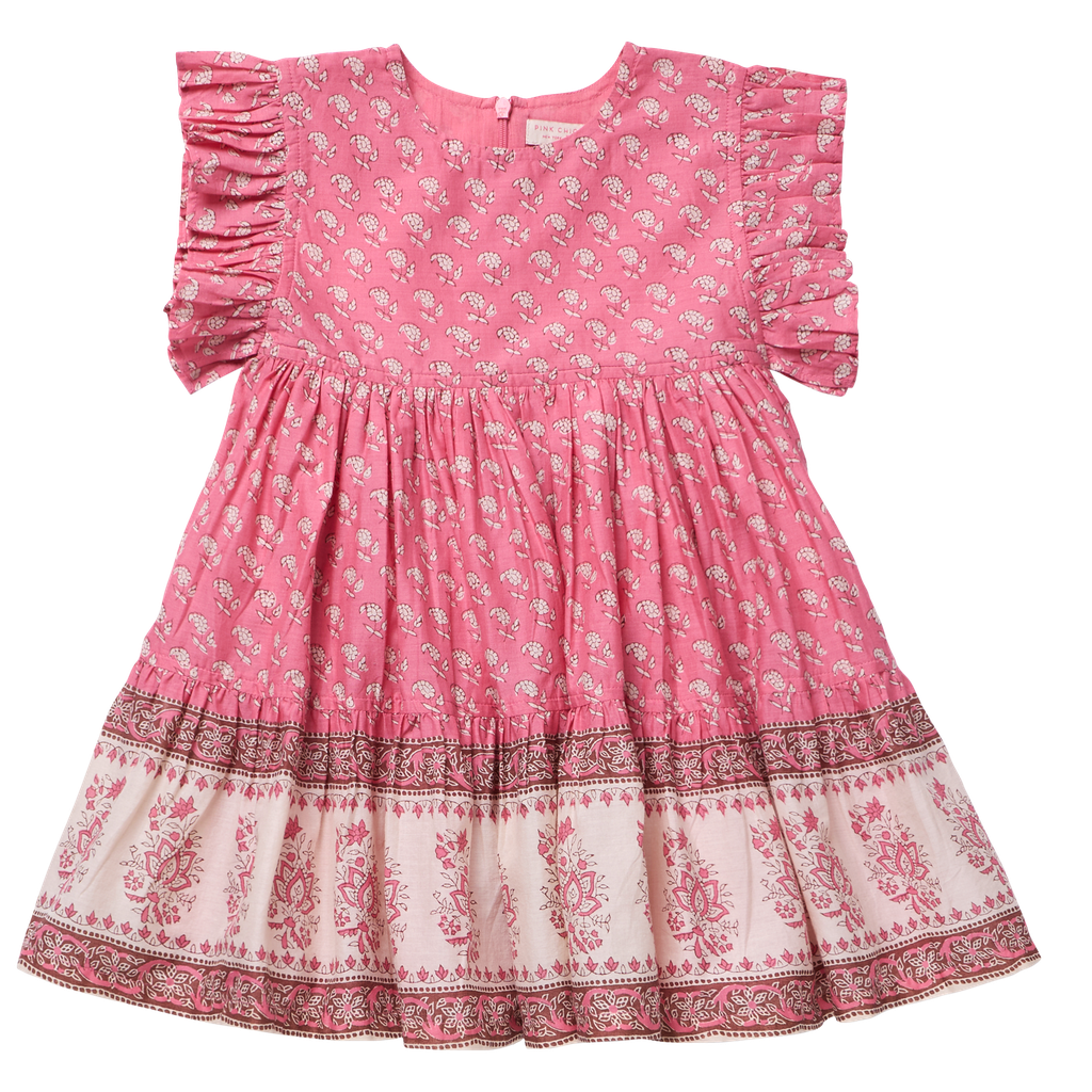 Girls Kit Dress - Small Paisley