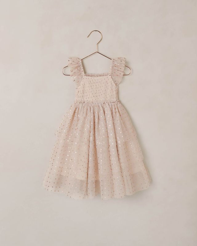 Valentina Dress- Rose Gold Hearts