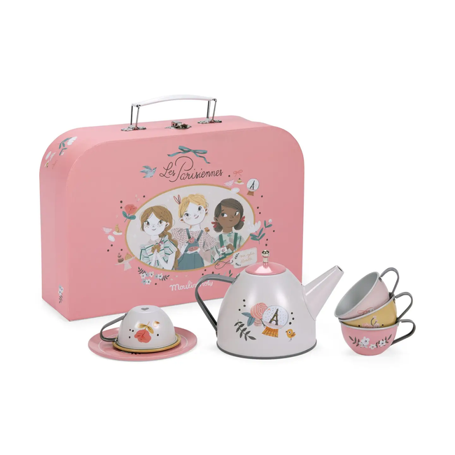 Suitcase - Tea Party Metal Set the Parisiennes
