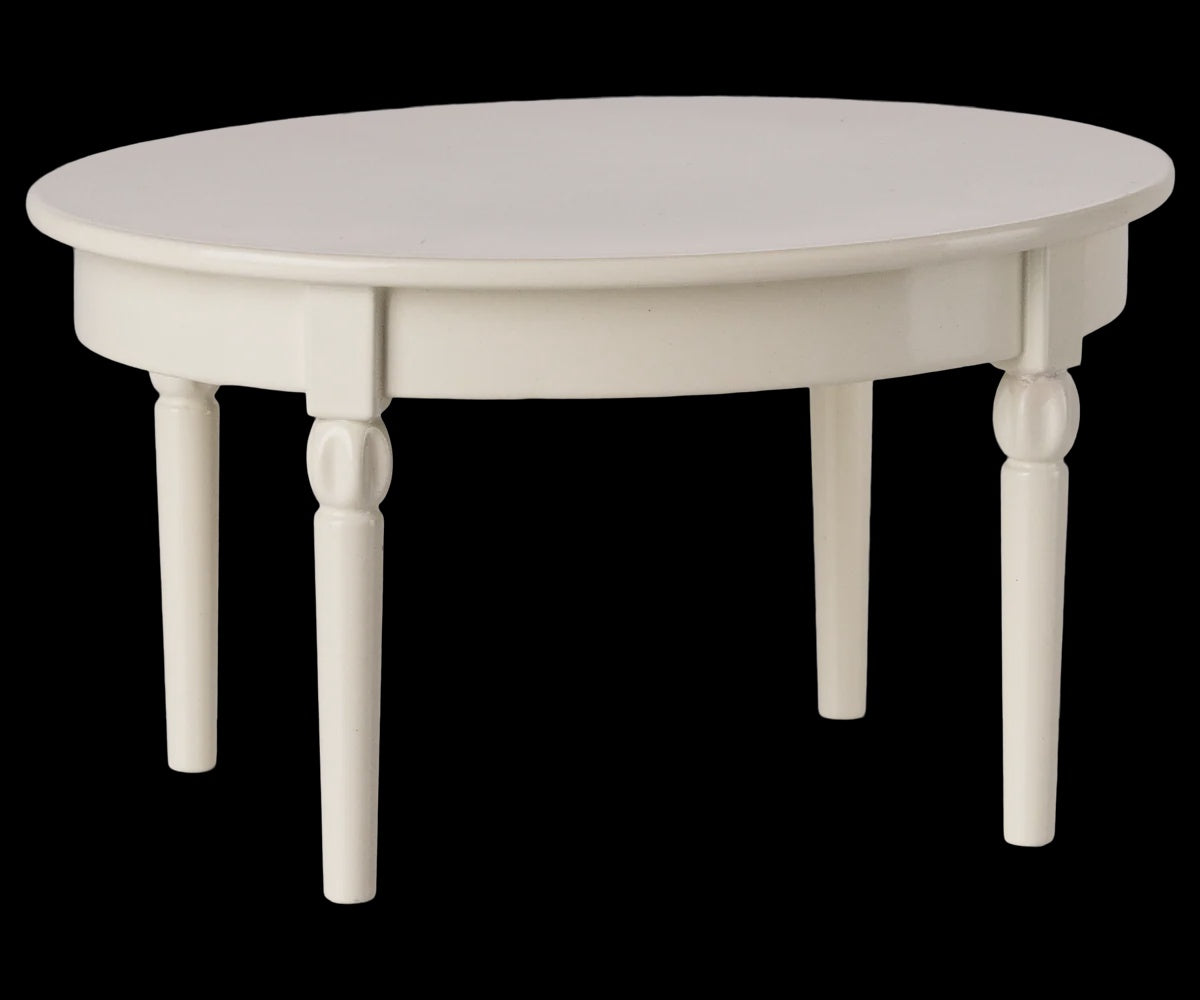 Vintage dining table, Mouse - Off white