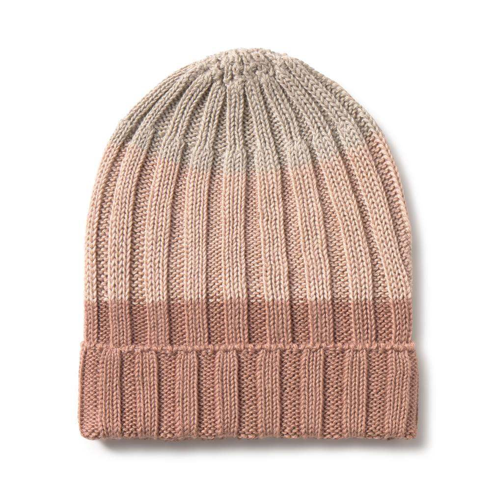 Knit Stripe Rib Hat- Candy