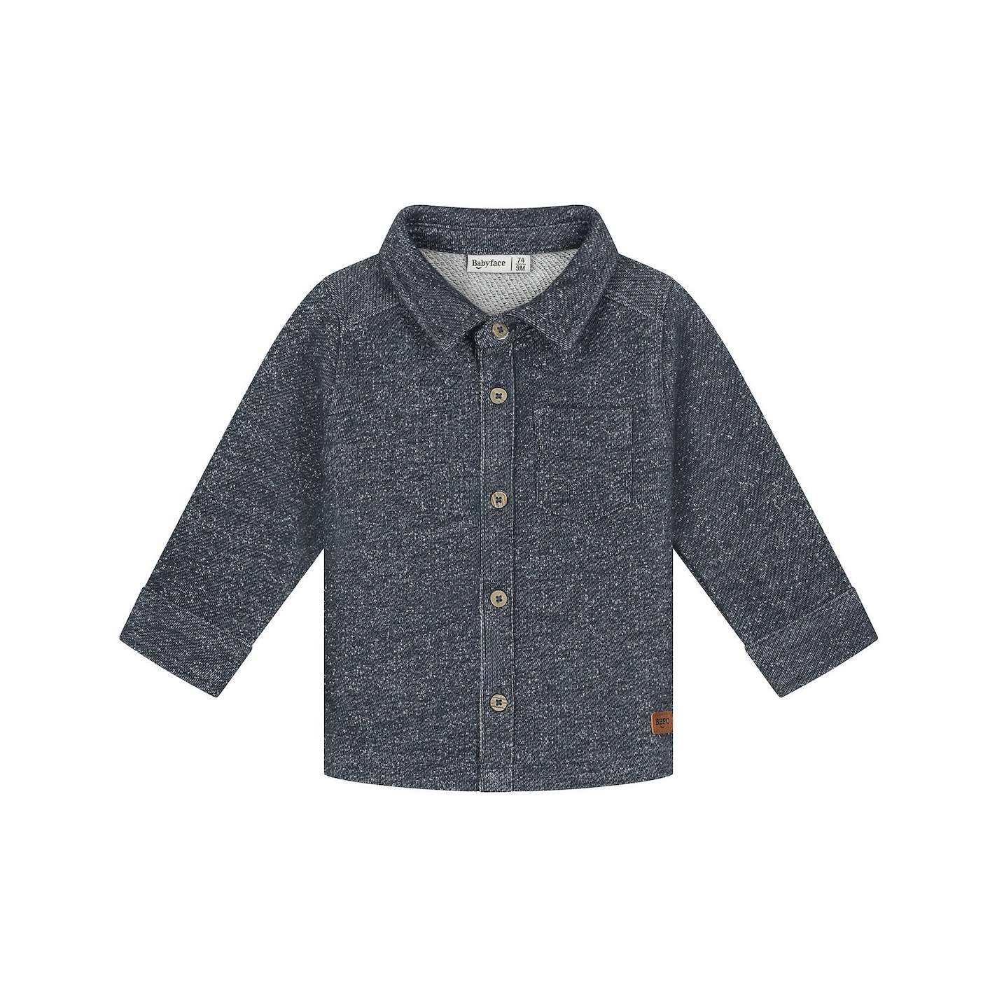 Button Up Long Sleeve- Navy
