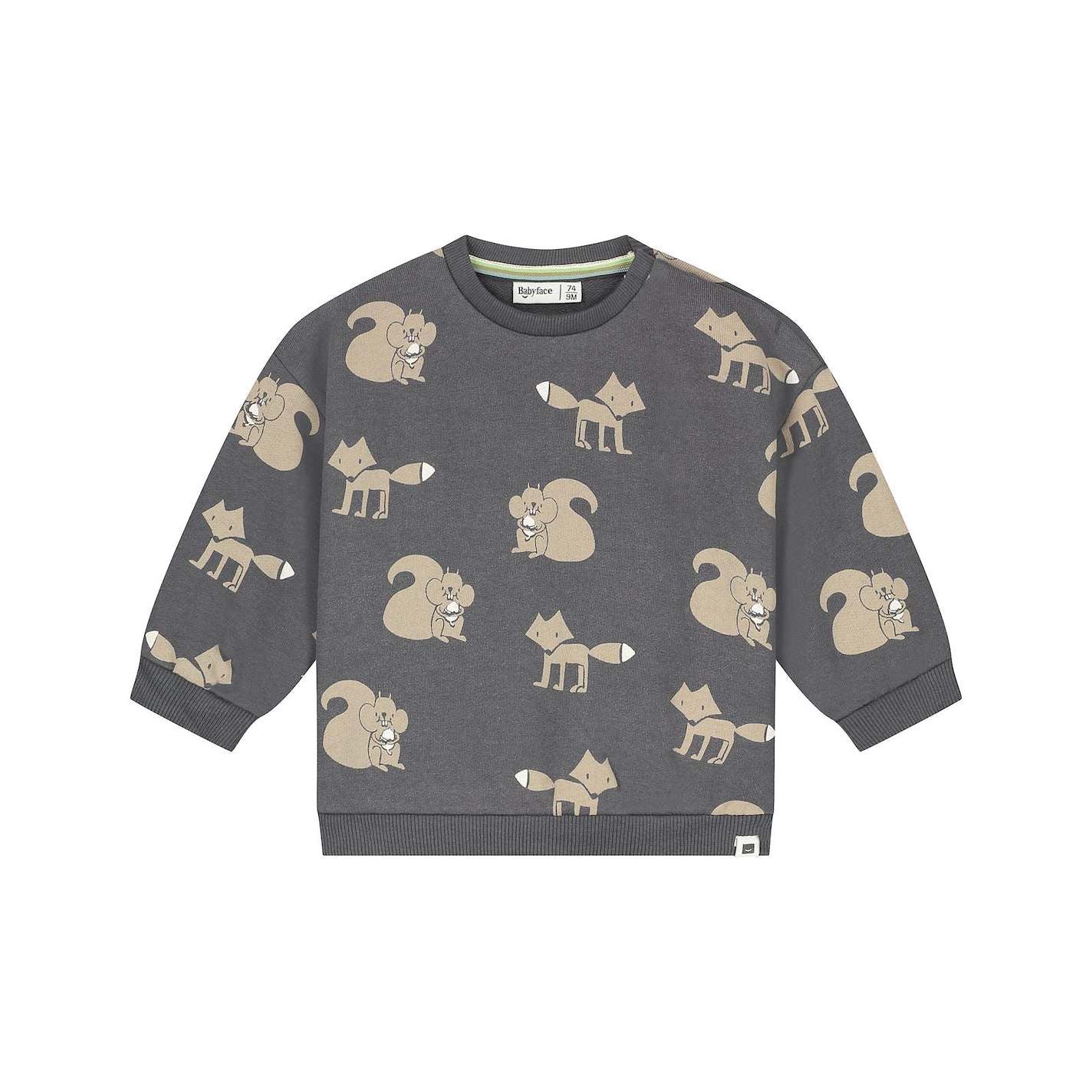 Squirrel Sweatshirt- Charcoal