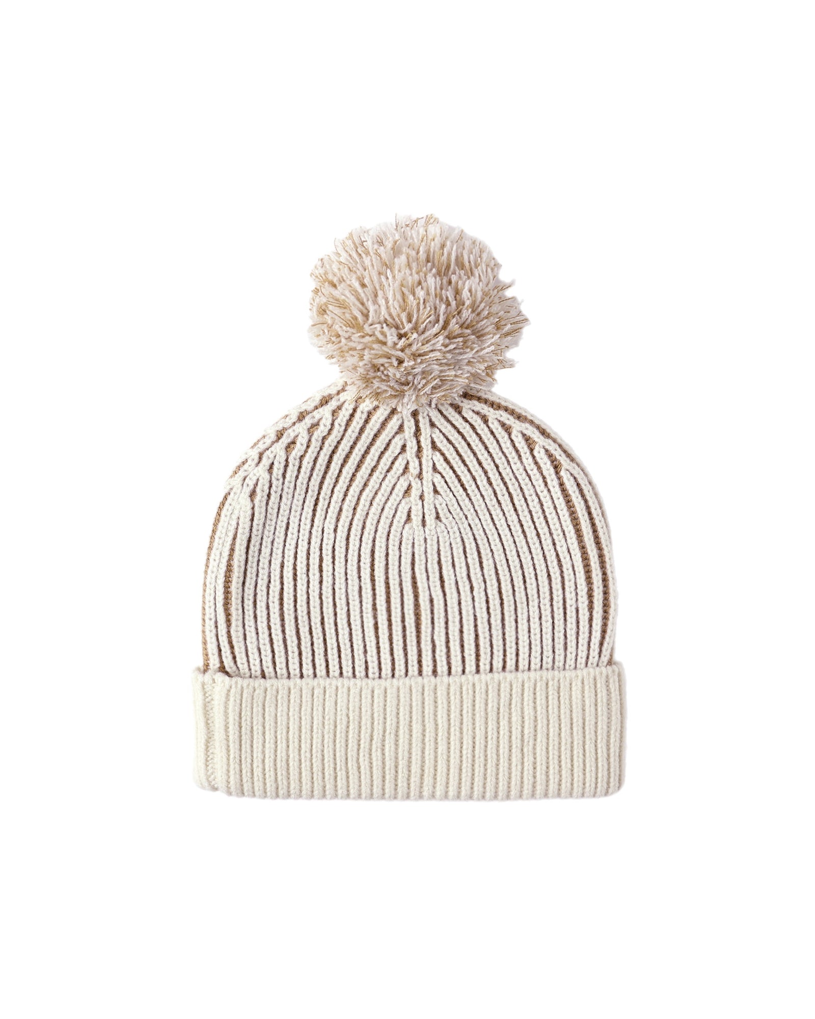 Knit Beanie - Gold