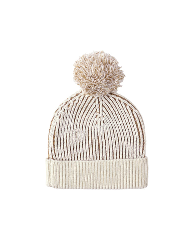 Knit Beanie - Gold