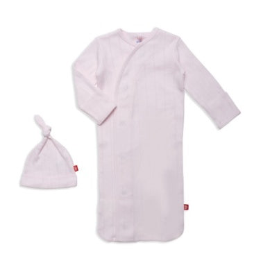 Bamboo Newborn Gown + Hat Set