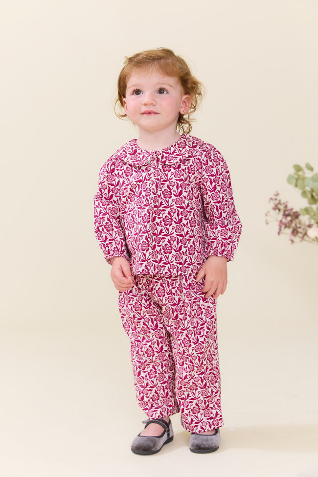 Dawson Set- Burgundy Floral