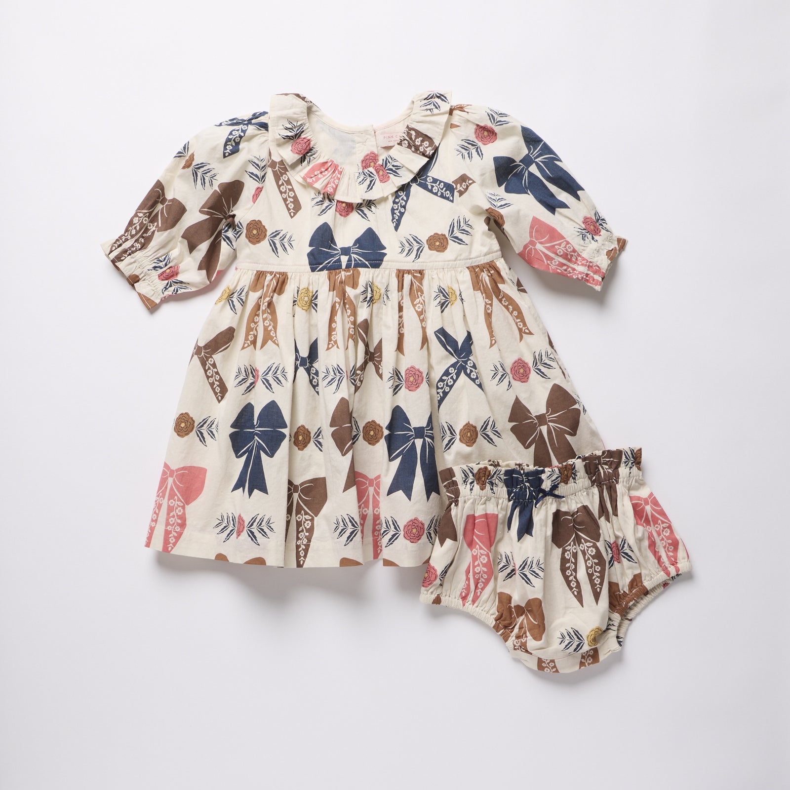 Baby Girls- Amara Dress Set- Harvest Bows