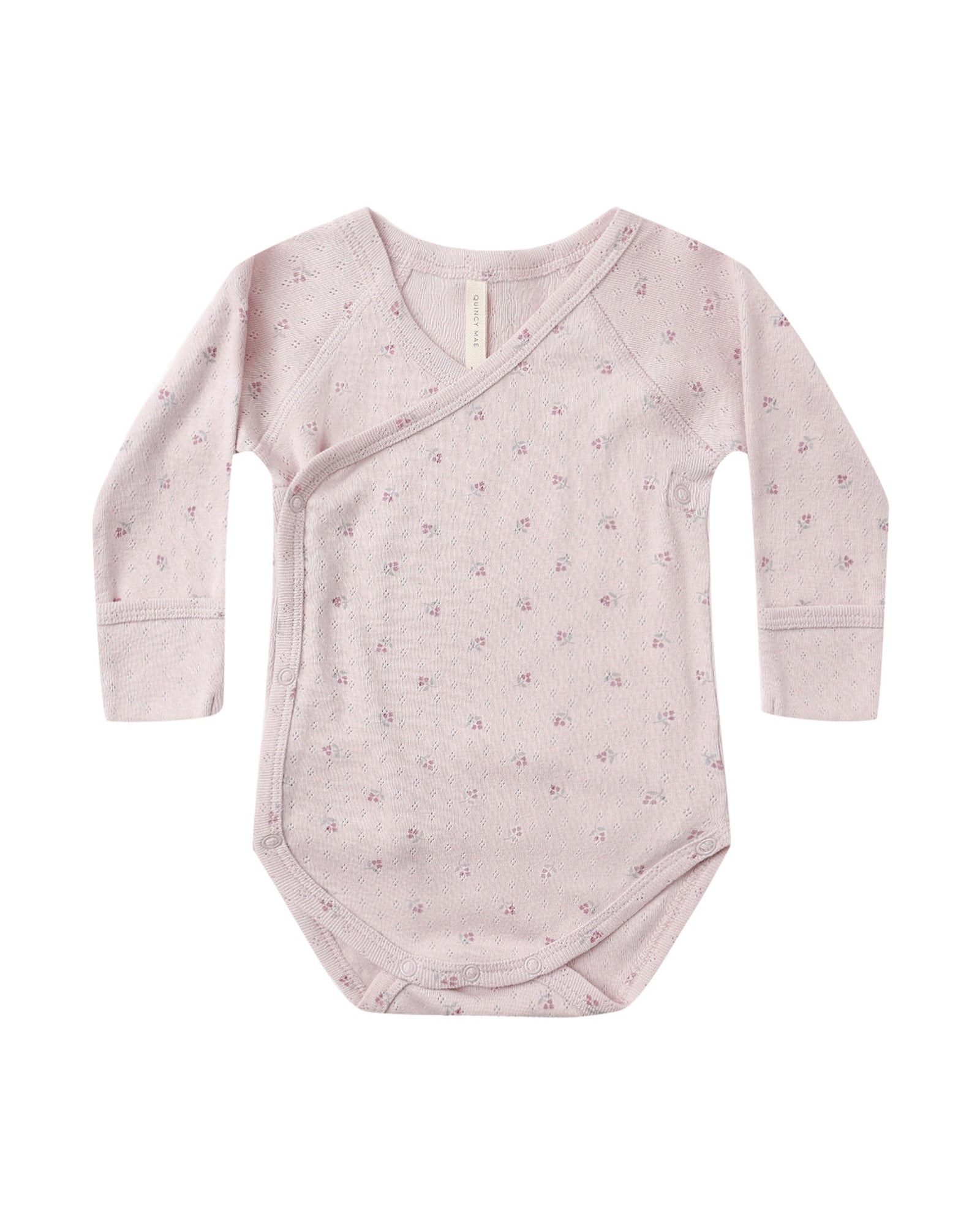 Side Snap Body Suit - Lilac Ditsy