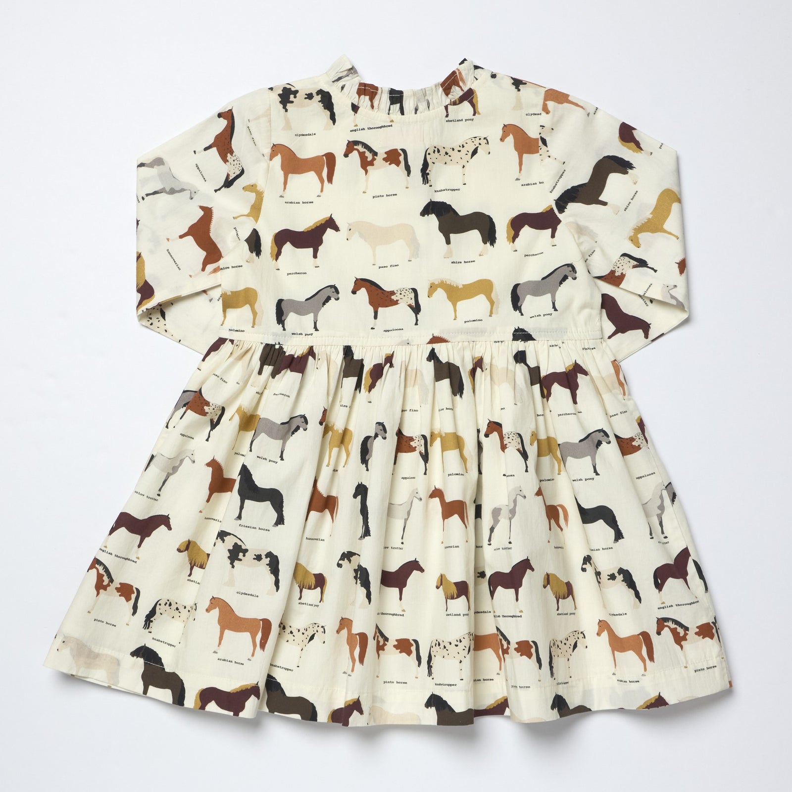 Girls Autumn Dress- Horse Breeds