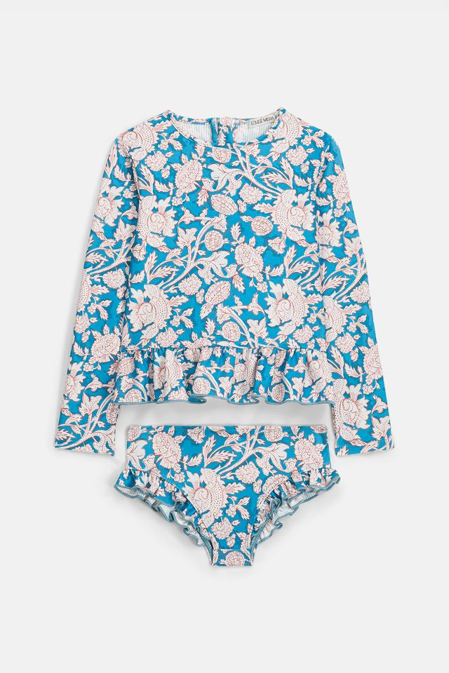 Yani Bathing Suit- Blue Avens