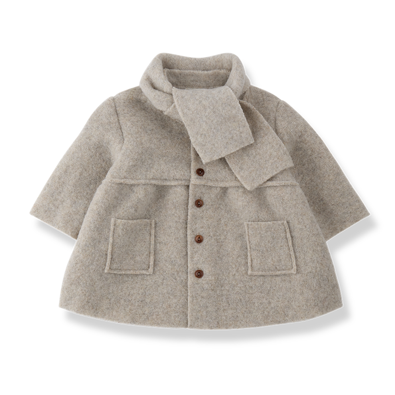 Gorizia Coat and Scarf- Beige