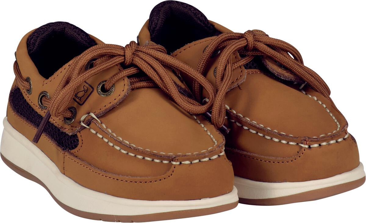 Hampton Leather Boat Shoes - Brown
