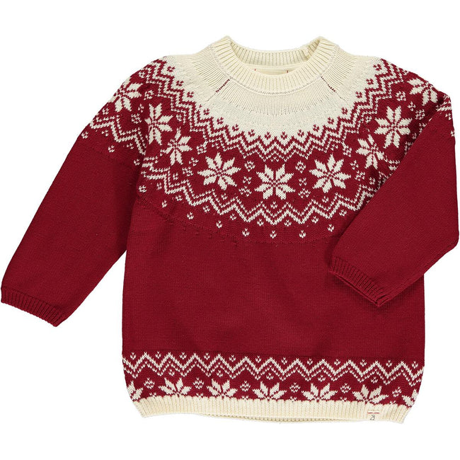 Igloo Sweater - Red Fairisle