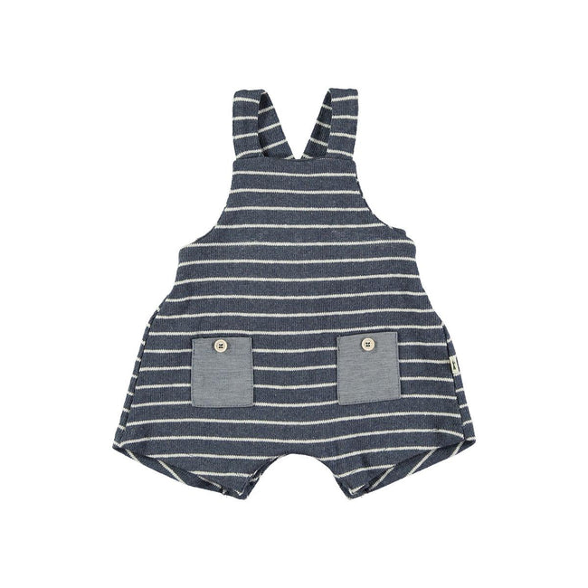 Overalls - Striped Navy