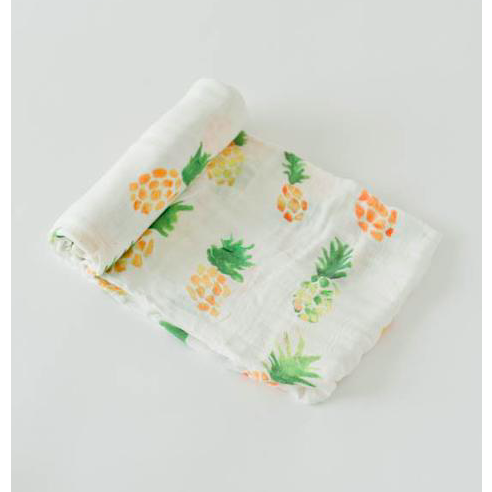 Deluxe Muslin Swaddle Blanket - Pineapple