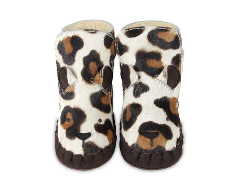 Pina Exclusive Lining Boots - Brown Spotted Cow Hair